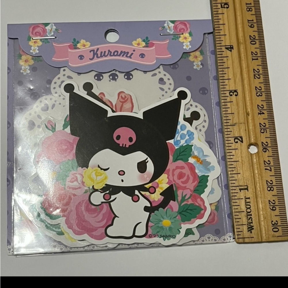 Kuromi Flower Theme Die Cut Stickers - Picture 7 of 7